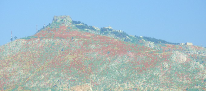 monte Cofano visto dal golfo di Macari