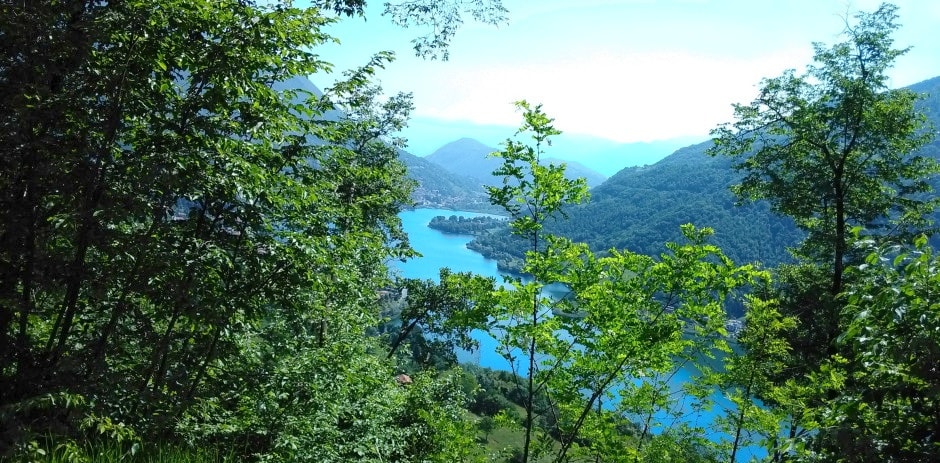 "panorama sul lago d'Endine"